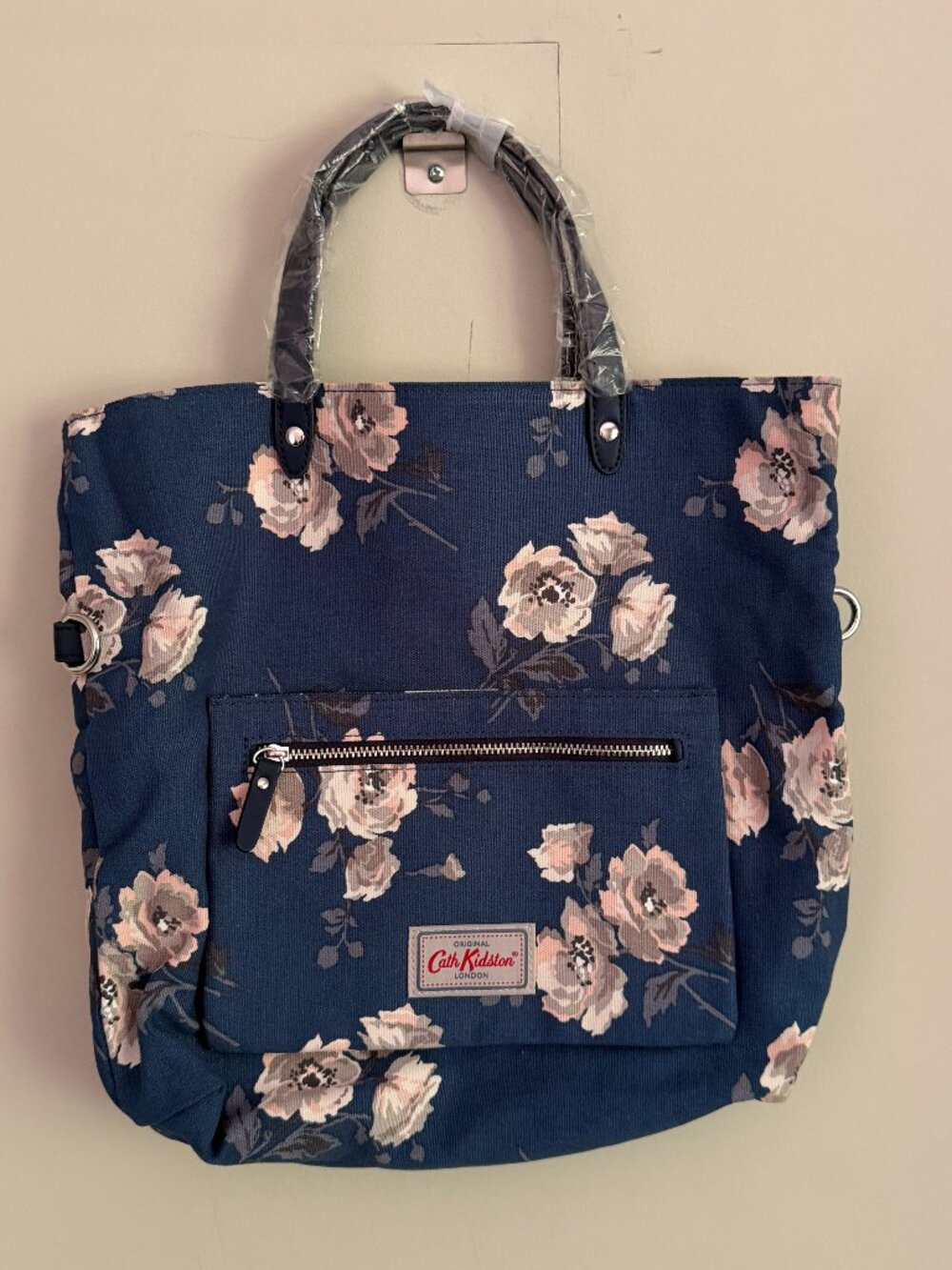 Cath Kidston Navy Floral Mini Tote / Shoulder Bag – Long Strap – Never Used